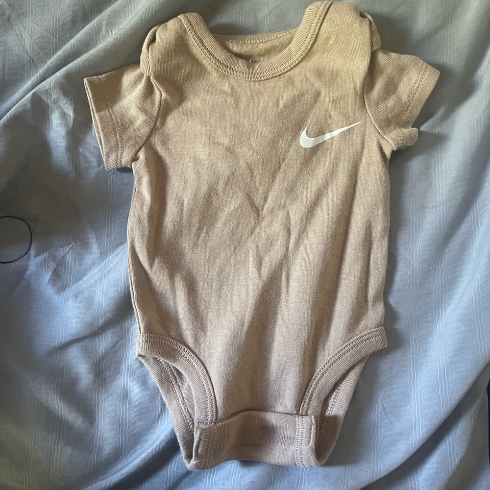 Nike Beige Baby Bodysuit